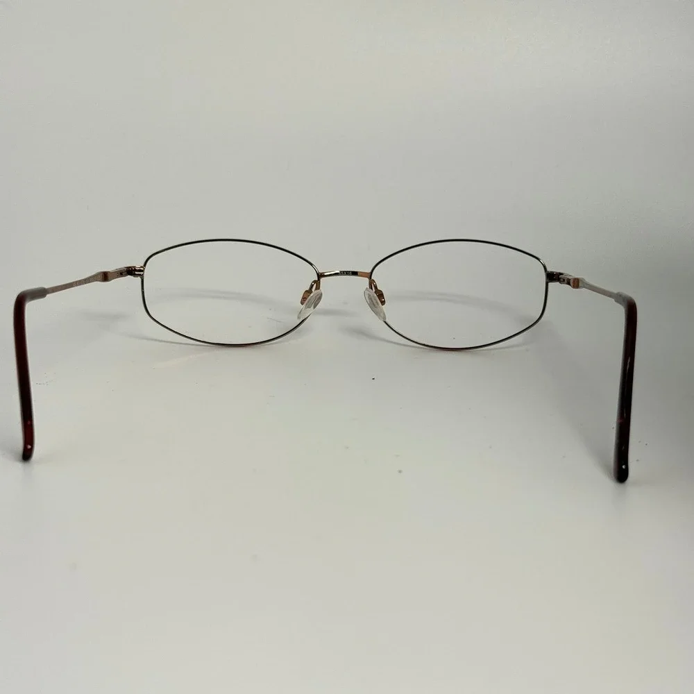 Ashley Stewart AS 91 COL 10 Rose Gold Oval Metal Eyeglass Frames 55-16-135